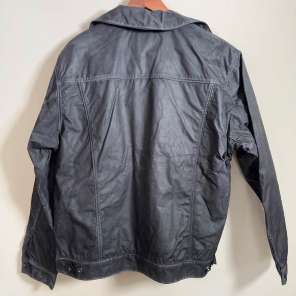 Filson Short Lined Cruiser Jacket - Black/Dark Green (Waxed Cloth) Soy Wax inc. - Picture 5 of 10